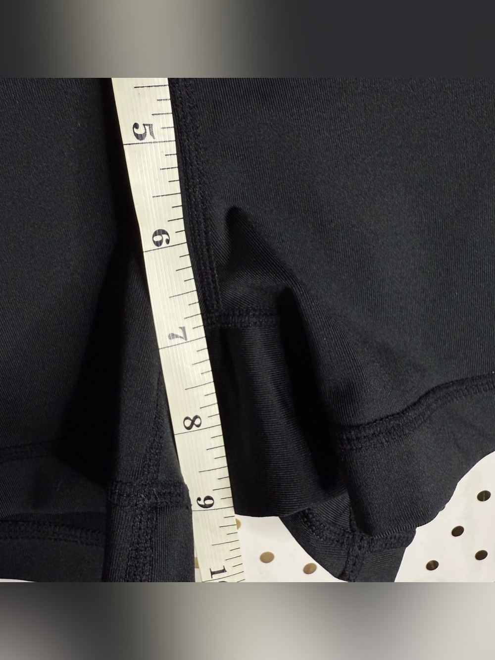 Nike Black Women's Athletic Compression Shorts with Swoosh - Picture 3 of 7